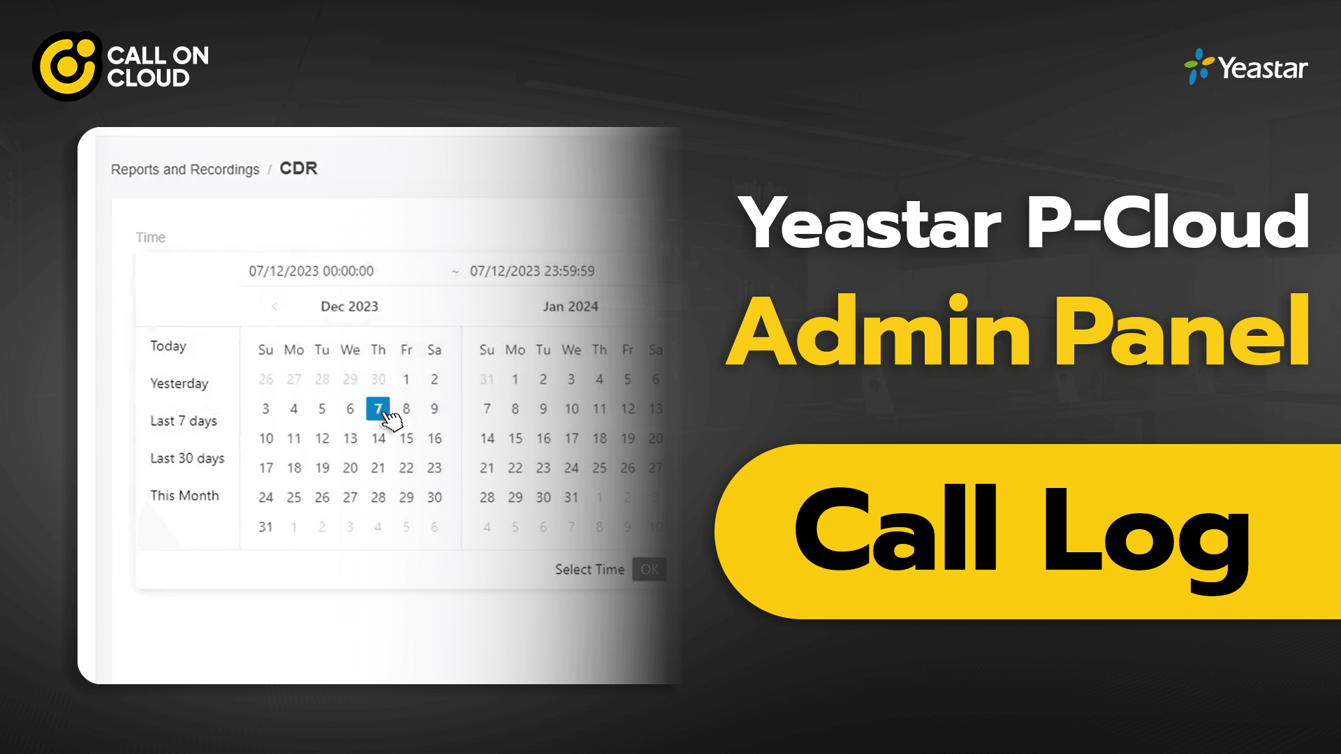 Admin Panel - Call Log
